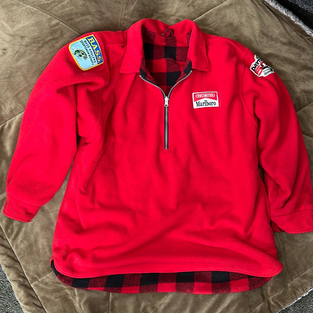 Vintage 1996 Daytona 500 Reversible Fleece